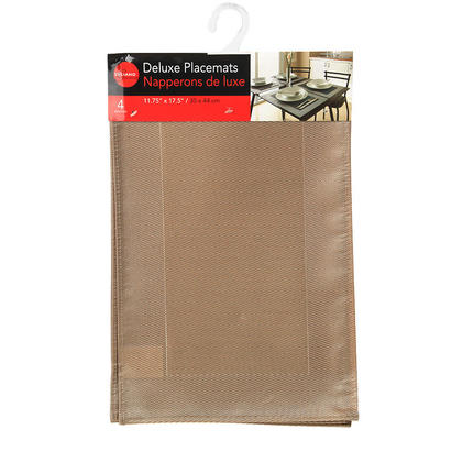 Placemats Set Table Linen Kitchen Organizer 11.75"x17.5" 4Pcs/Pack, 1 Randomized Color Per Pack