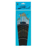 Marie s 253 Arts Crafts Marie s Goat Hair Water Color Brush Set 12 Pieces Pack