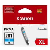 Canon CLI 281XL C OEM PIXMA TS9120 Canon CLI 281XL 2034C001 Original Cyan Ink Cartridge High Yield
