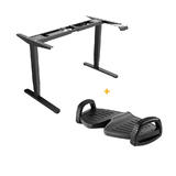 PrimeCables Cab M02 23R BK FR02 Monitor Desk Mounts Sit Stand Dual Motor Adjustable ADR Desk Frame Electric Black Ergonomic F