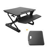 PrimeCables Cab MT101 M BK STM02 3 Monitor Desk Mounts Sit Standing Height Adjustable Desk Ergo Riser Standing Portable Comfo