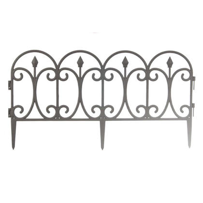 24 po L facile à installer bordure de jardin en plastique pour bordure de jardin, marron