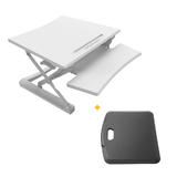 PrimeCables Cab MT101 M WH STM02 3 Monitor Desk Mounts Sit Standing Height Adjustable Desk Ergo Riser ADR 35 Standing Portabl