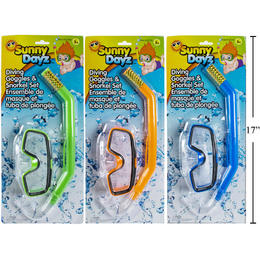 Other Brands LVC 17578 Swimming Pool Supplies Kid Diving Mask Snorkel Set randomized color