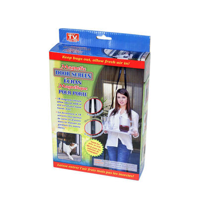 Magnetic Screen Door with Heavy-Duty Net and Full Frame Velcro, 35"x82"