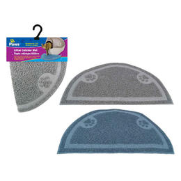 Other Brands LVC 79013 Dog 23 x14 Litter Catcher Pet Mat Blue Grey 1 Randomized Color Per Pack Paws