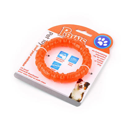 Pet Interactive Toys Aerobic Fitness Circle, Tie on Card, 1 Randomized Color Per Pack