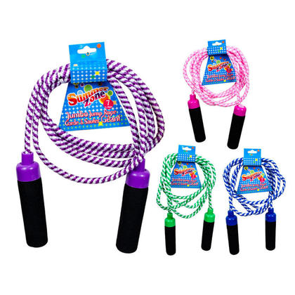 Jumbo Jump Rope With Foam Handle 7ft, 1 Randomized Color Per Pack