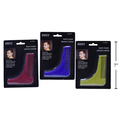Facial Hair Beard Shaping Tool for Perfect Lines and Symmetry, 1 Randomized Color Per Pack