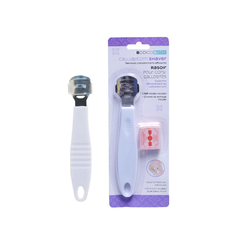Callus & Corn Shaver With Extra 3 Blades White Handle 1Pc