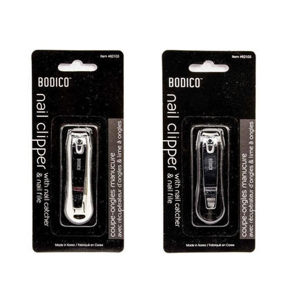 Nail Clipper With Nail Catcher & Nail File, 1 randomized color per pack