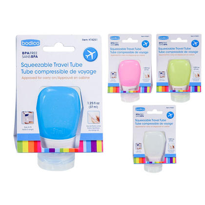 Bodico, 37ml Squeezable Travel Tube 1 randomized color per pack