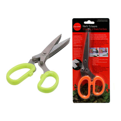 Herb Scissors Multi-blade 7.5"L, 1 Randomized Color Per Pack