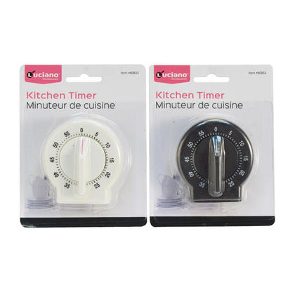 Plastic Kitchen Timer 3"W, 1 Randomized Color Per Pack