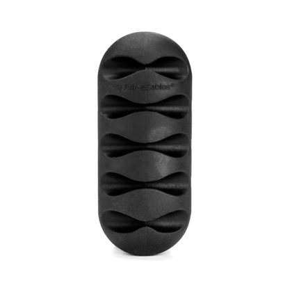 PrimeCables® Desktop Cable Management Cord Organizer Holder Clip, 5 Channels - Black