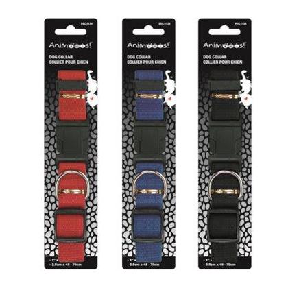Durable Adjustable Nylon Collar, 1" x 18.9 - 27.6", 1 Randomized Color Per Pack
