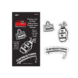 Other Brands LVC 07740 Stickers For Crafts Family Car Window Decal Sticker I d rather be fishing golfing shopping Die Cut Vin