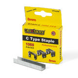 CAB HT 0764208 Hand Tools High Quality C Type Chisel Points Closing Staples 1 2x10x8mm 1000 Pieces