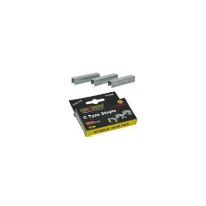 High Quality C Type Chisel Points Closing Staples, 0.7x10x8mm, 1000 Pieces