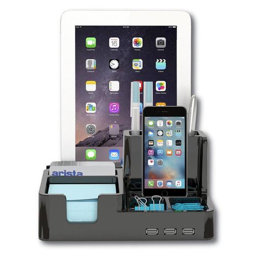 AllInOne Desk Organizer & Docking Station/Stand for Tablets