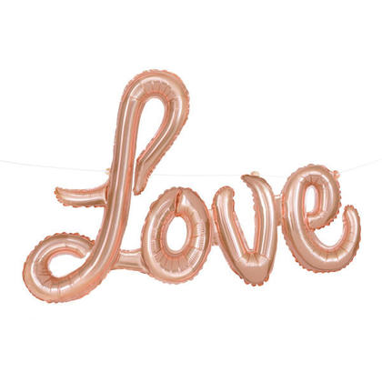 Lettre Love Foil Balloon Rose Or 36 "1 Pcs