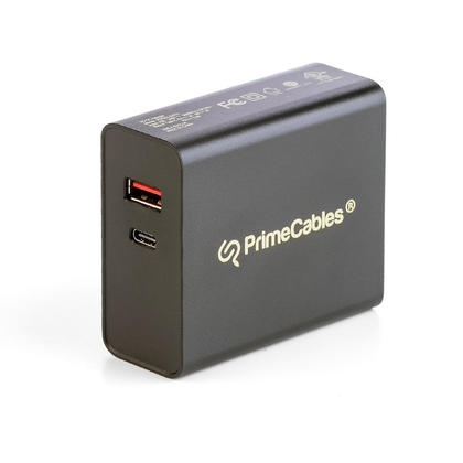 Chargeur mural USB-A Type-C PD2.0 / QC2.0, double port 51W avec  avec AI Power Tech PrimeCables®