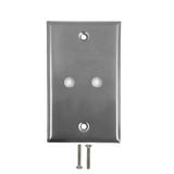WP 2H SS Audio Video Wall Plates Wall Plate 2 Hole Stainless Steel