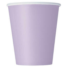 3de29 Other Brands LVU 31356 Cups Lavender Solid 9oz Paper Cups 8Pcs 