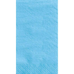 46fcd LVU 30893 Napkins Powder Blue Solid 2 Ply Guest Towel 33 40cm 13 16In 20Pcs