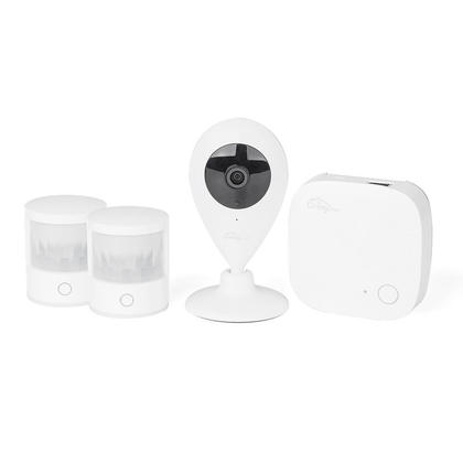 Smart Home Security Combo Set, 1 Smart Camera + 2 Motion Sensor + 1 Zigbee Hub - LivingWise
