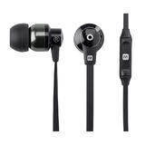 Monoprice Canada Cab 13801 Headphones Earbuds Hi Fi Reflective Sound Technology Earbuds Headphones with Microphone Black Carb