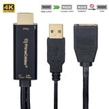 PrimeCables Cab PC 07877 DisplayPort Cables HDMI to DP Adapter with USB Power support for 4K 30Hz PrimeCables