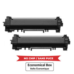 EcoBox TN770 NoChip EcoBox 2PACK HL L2370DW Brother TN770 Compatible Black Toner Cartridge Extra High Yield No Chip Economica