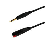 Other Brands Cab TRS3 All Professional Audio Cables Premium 22AWG 1 4 Inch TRS Stereo Male To Female Cable FT4