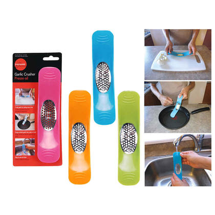 L.Gourmet Garlic Crusher,1 Randomized Color Per Pack Between 4 Colors