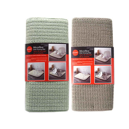 Dish Drying Mat 15" x 20", 1 Randomized Color Per Pack Between 2 Colors