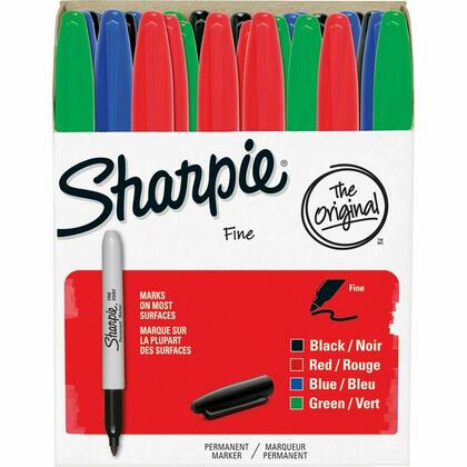 Sharpie® Fine Point Pen-Style Permanent Markers, Assorted Colors, 36 / Pack (425280)