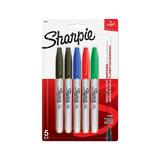 Sharpie 840 30653PP Markers Sharpie FINE POINT Marker Permanent Permanent Marker Fine 5 Carded Assorted Colour 30653PP