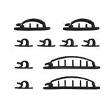CC AD10P BK Cable Organizers Cable Clips Multi Pack Adhesive Black 10 Pack