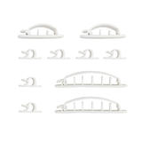 CC AD10P WH Cable Organizers Cable Clips Multi Pack Adhesive White 10 Pack
