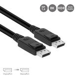 PrimeCables Cab PC 07885 DisplayPort Cables DisplayPort DP 1 4 Male to Male 8K 60Hz 2m 6 56ft Black PrimeCables