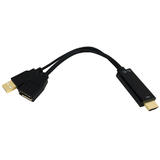 Other Brands Cab AD HDMI DP A Display Port Adapters 6 inch HDMI Male to DisplayPort Female 4K Adapter Active Black