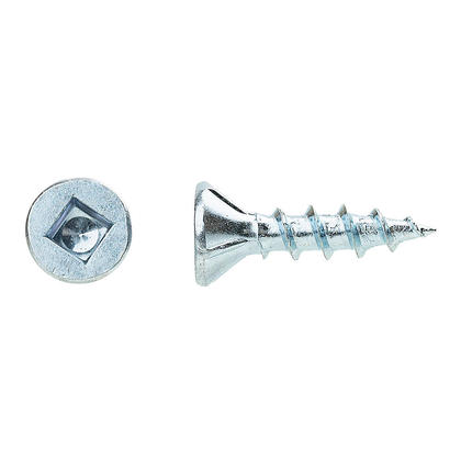 Flat Head Screws #2 Square Type 17 With 4 Nibs 5/8 Inch Zinc 1000 Screws Per Box