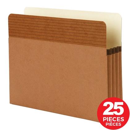 Smead® Easy Grip® File Pockets - Letter, Expansion of 3-1/2", 25/Pack