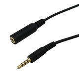Other Brands Cab AUD 265 All 3 5mm 2 5mm Audio Cables 3 5mm 1 8 inch 4C TRRS male to female 28AWG FT4 Extension Cable Black
