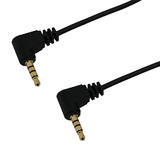 Other Brands Cab AUD 280 All 3 5mm 2 5mm Audio Cables 3 5mm 1 8 inch 4C TRRS right angle male to right angle male 28AWG FT4 C
