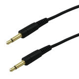 Other Brands Cab AUD 200 All 3 5mm 2 5mm Audio Cables 3 5mm 1 8 inch mono TS male to male 28AWG FT4 Cable Black
