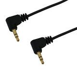 Other Brands Cab AUD 240 All 3 5mm 2 5mm Audio Cables 3 5mm 1 8 inch stereo right angle male to right angle male 28AWG FT4 Ca