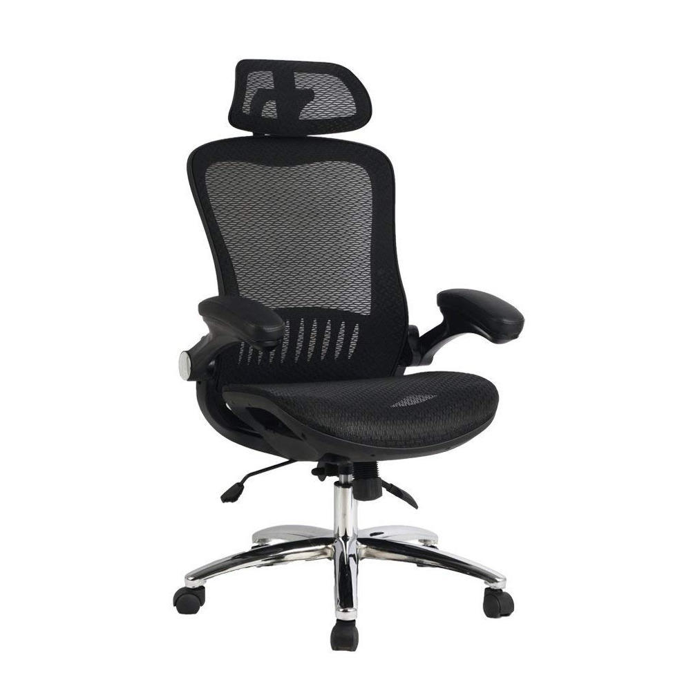 Ergonomic Mesh Office Chair with Mesh Seat and FlipUp Arms