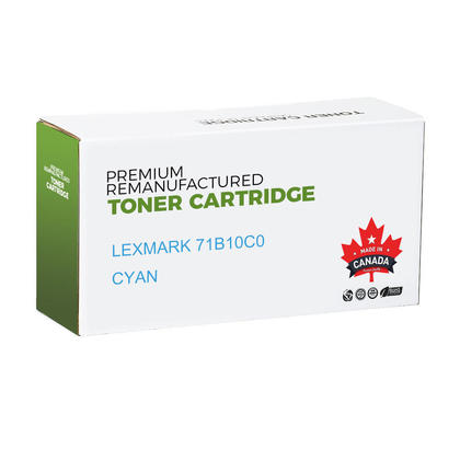 Lexmark 71B10C0 Remanufactured Cyan Toner Cartridge